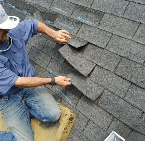 damaged roof