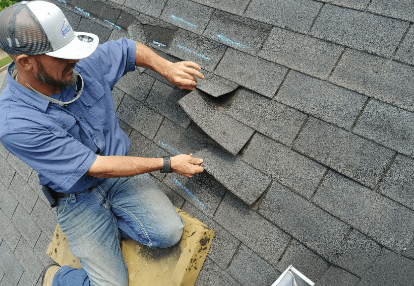 damaged roof