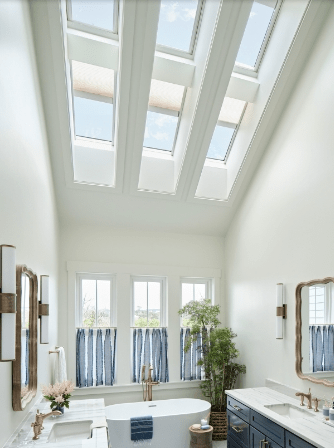 skylights in bathroom