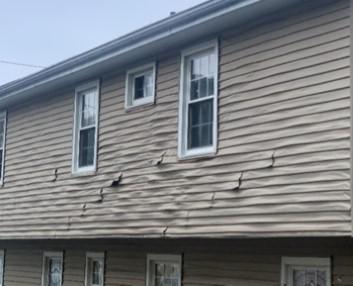 melted siding