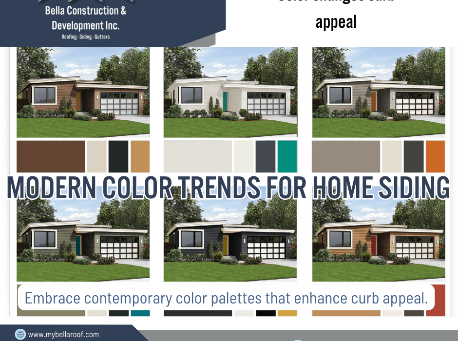 Contemporary siding colors