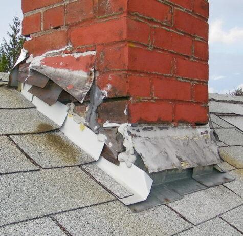 Damaged flashing