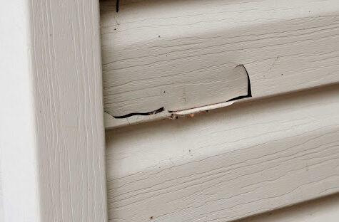 cracked siding