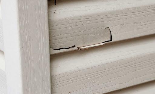 cracked siding