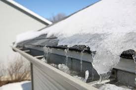 ice in gutters