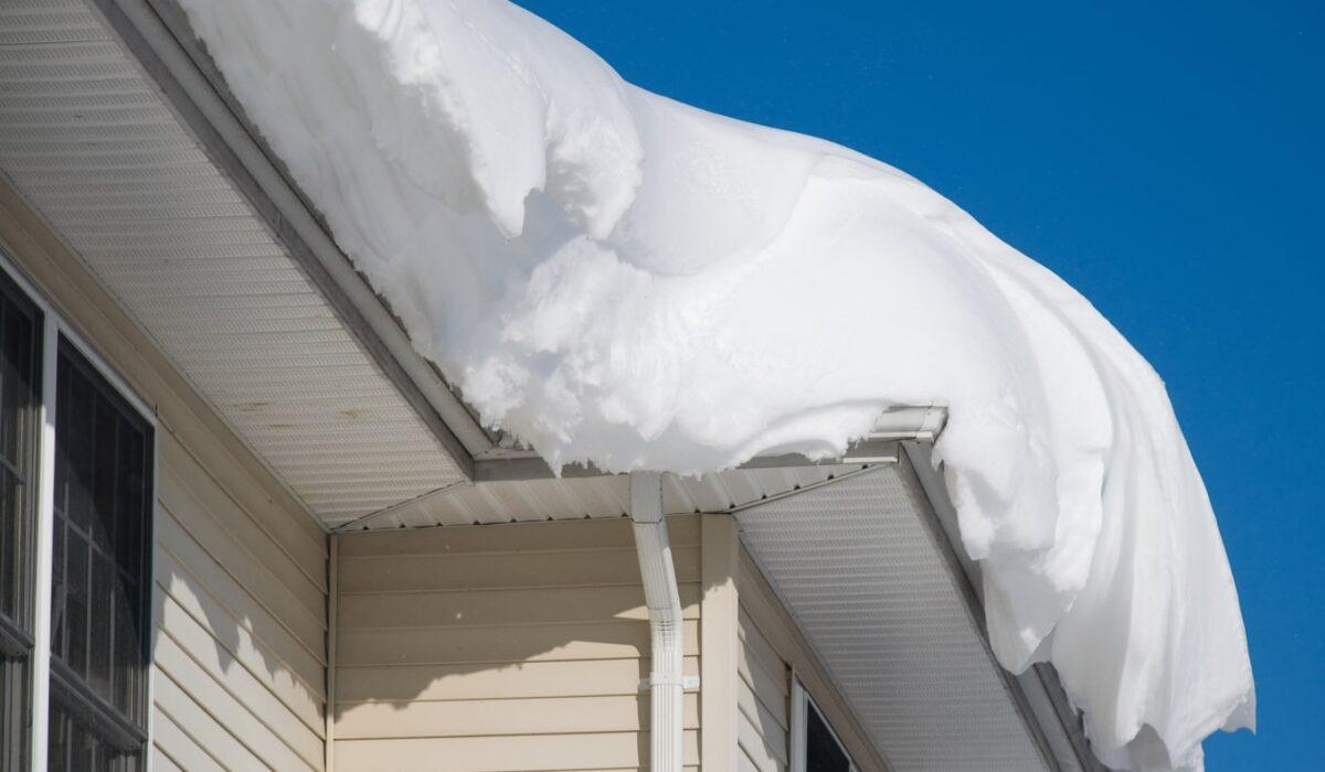 snow on roof