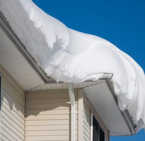 snow on roof