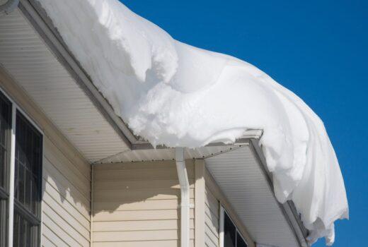 snow on roof