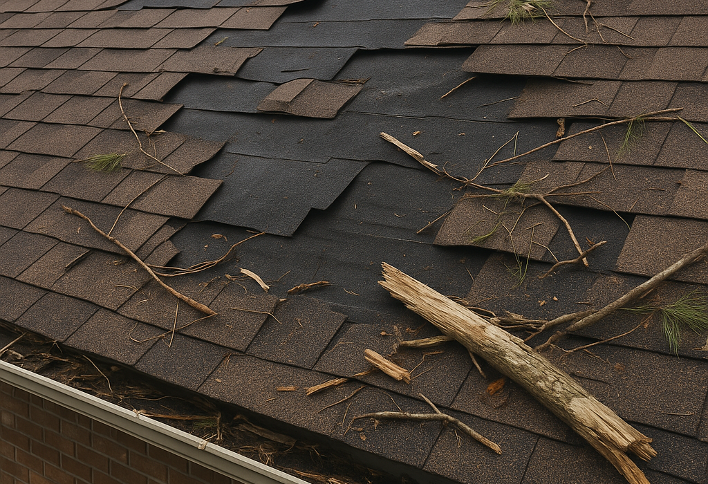 How Much Wind Damage to Roof Requires a Full Replacement