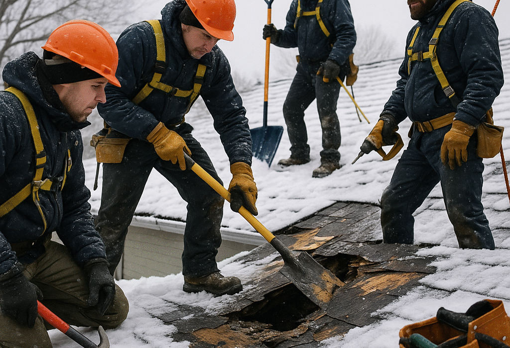 Emergency Roof Repairs During Winter: What’s Possible And What’s Not