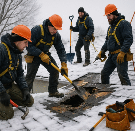 Emergency Roof Repairs During Winter: What’s Possible And What’s Not
